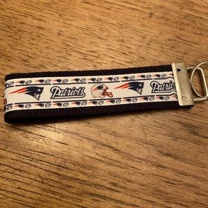 New England Patriots keychain fan gear NWT key fob